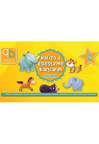 Hafıza ve Eşleştirme Kartlarım - Hayvanlar (21+Ay)