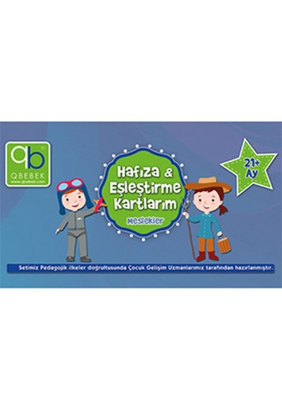 Hafıza ve Eşleştirme Kartlarım - Meslekler (21+Ay)