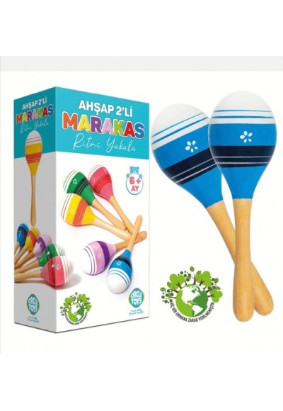 Ahşap Marakas 2'li
