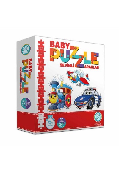 Circle Toys Baby Puzzle Sevimli Araçlar