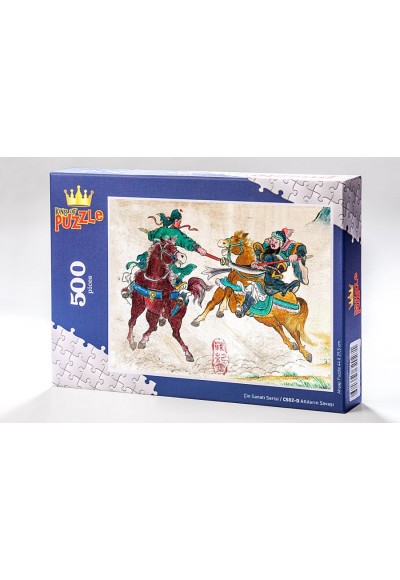 Çin Sanatı Serisi - Atlıların Savaşı (500 Parça Puzzle) CS02-D