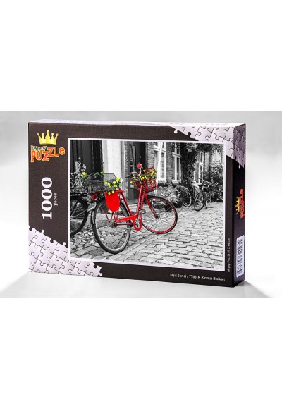Taşıt Serisi - Kırmızı Bisiklet (1000 Parça Puzzle) TT03-M