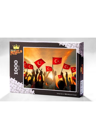 Türkiye Serisi - Bayrak Sevgisi (1000 Parça Puzzle) TR01-M