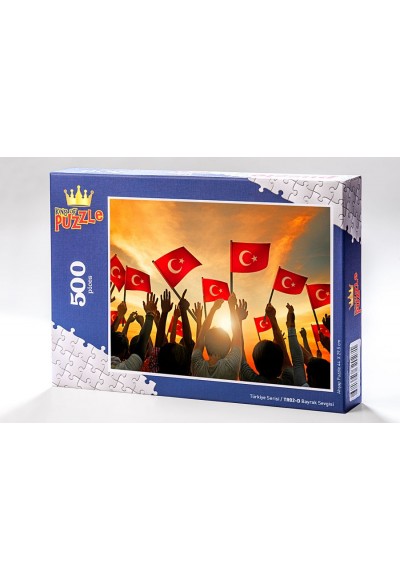 Türkiye Serisi - Bayrak Sevgisi (500 Parça Puzzle) TR02-D