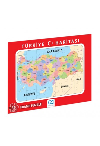 Türkiye Haritası Frame Puzzle-35