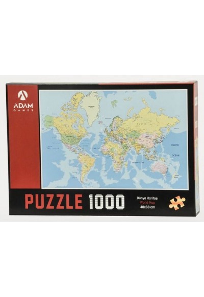 Dünya Haritası 1000 Parça Puzzle