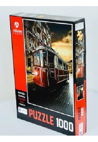 Nostaljik Tramvay 1000 Parça Puzzle