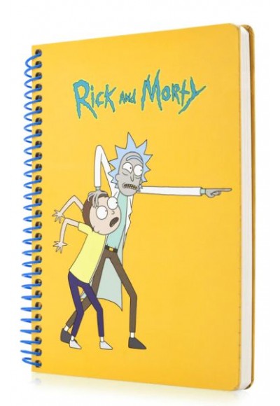 Rick and Morty Sarı Butik Defter