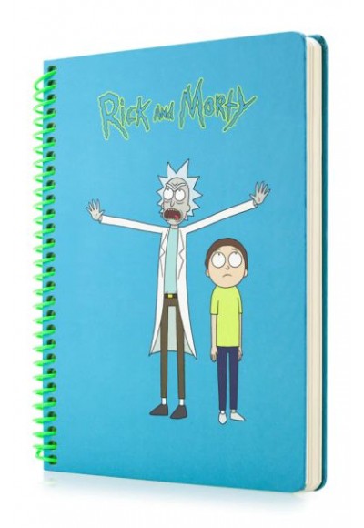 Rick and Morty Mavi Butik Defter