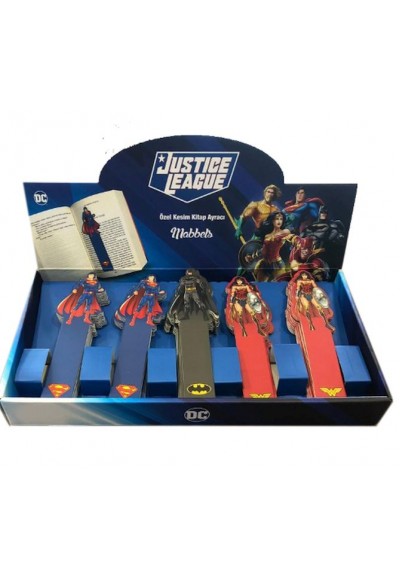 DC Justice League Bookmark 60'lı Display