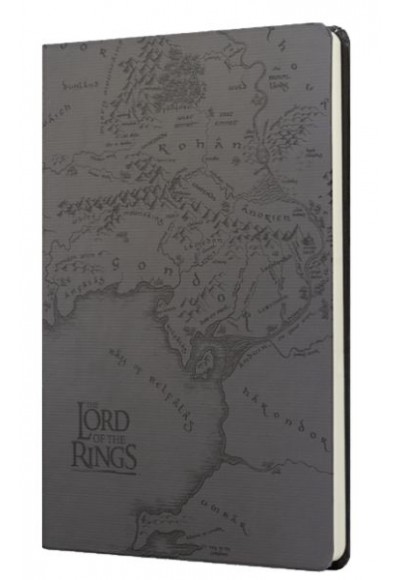 Lotr Orta Dünya Haritası Sert Kapak Butik Defter Siyah