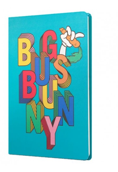 Looney Tunes Bug Bunny Sert Kapak Butik Defter Mavi