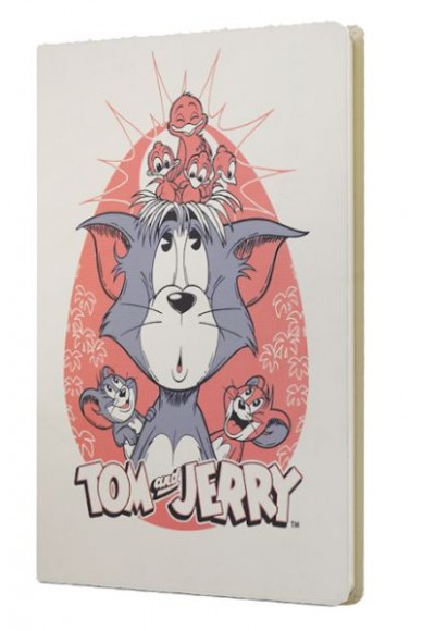 Tom And Jerry Sert Kapak Butik Defter Krem