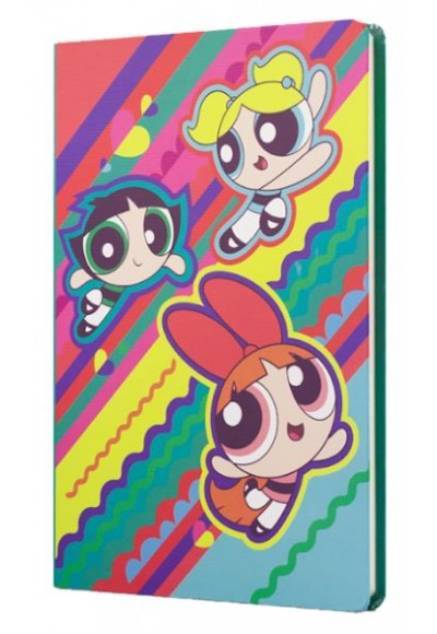 The Powerpuff Girls Sert Kapak Butik Defter Yeşil