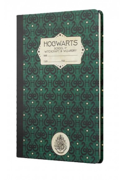 Harry Potter Hogwarts Syltherin Sert Kapak Butik Defter Yeşil