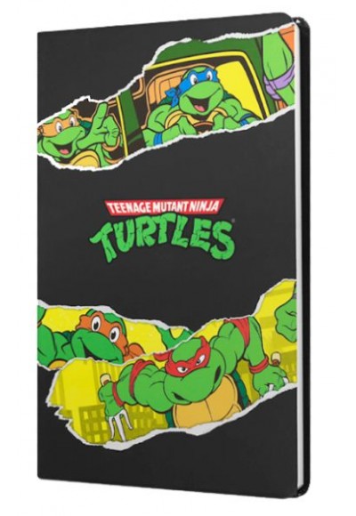 Ninja Turtles Sert Kapak Butik Defter Siyah