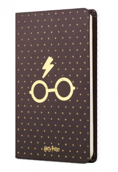 Harry Potter Sert Kapak Mini Defter Gözlük Bordo