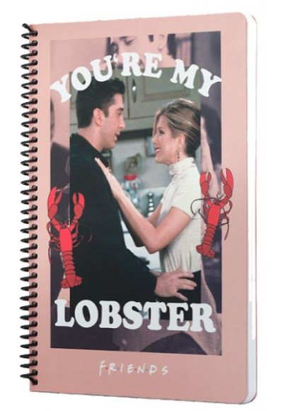 Friends You're My Lobster Spiralli Defter Pembe