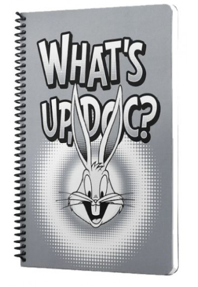 Looney Tunes Whats up Doc Spiralli Defter Gri