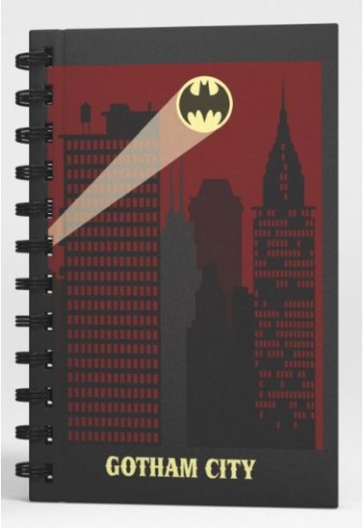 Batman Gotham City Spiralli Defter Siyah