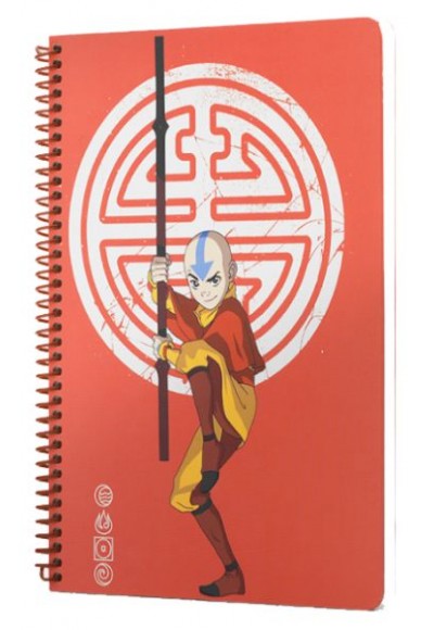 Avatar Aang Spiralli Defter Kırmızı