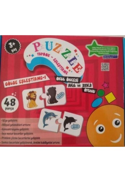 Puzzle Yapboz-Eşleştirme Gölge Eşleştirme 1 - 48 Parça