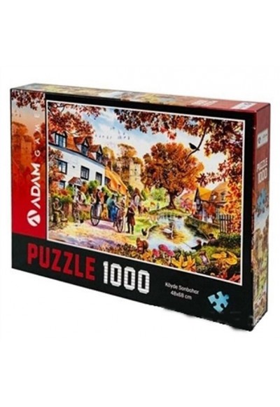 Köyde Sonbahar 1000 Parça Puzzle