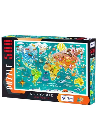 Dünyamız 500 Parça Puzzle 33x48