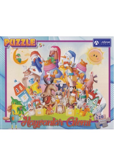 Hayvanlar Alemi 120 Parça Puzzle (40x28)
