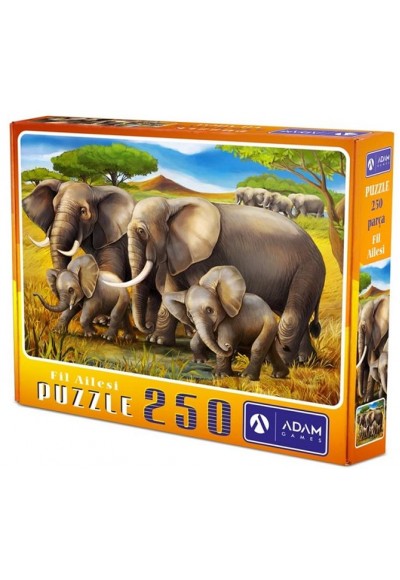 Fil Ailesi 250 Parça Puzzle