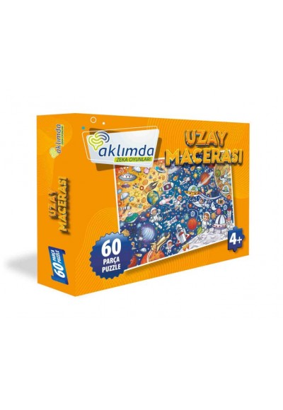 60 Parça Puzzle Uzay Macerası