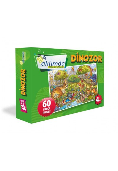 60 Parça Puzzle Dinozor