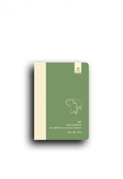 Ben De Öyle Serisi Küçük Boy Yeşil Konsept Defter