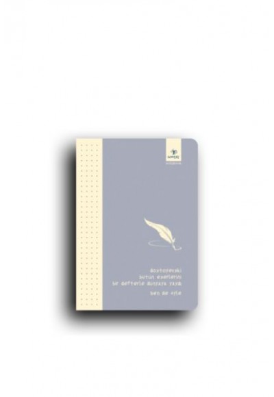 Ben De Öyle Serisi Küçük Boy Duman Mavisi Konsept Defter
