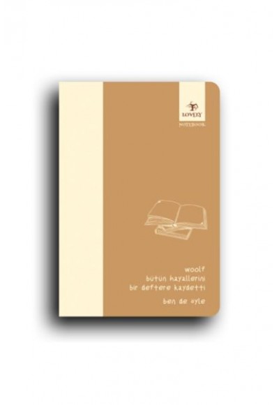 Ben De Öyle Serisi Büyük Boy Karamel Konsept Defter