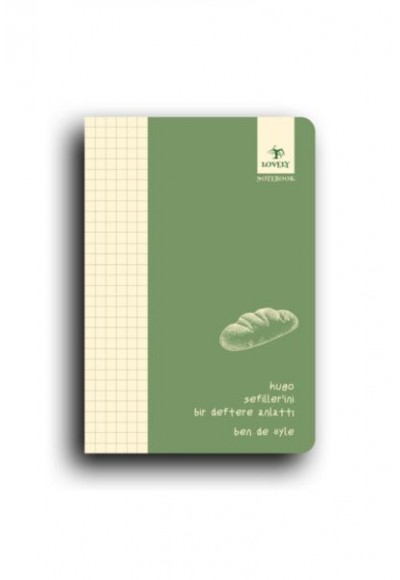 Ben De Öyle Serisi Büyük Boy Yeşil Konsept Defter