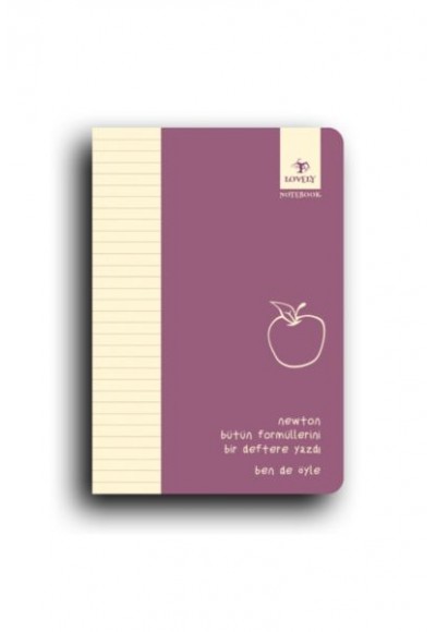Ben De Öyle Serisi Büyük Boy Lavanta Konsept Defter