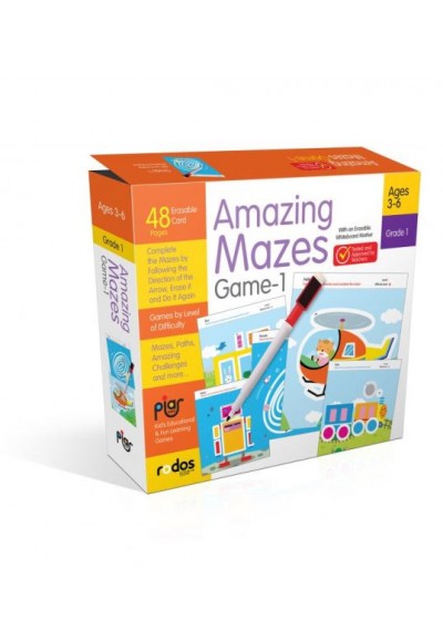 Amazing Mazes Game-1 - Grade-Level 1 - Ages 3-6