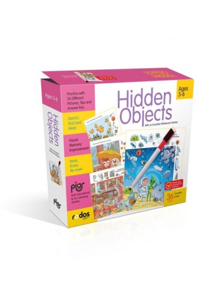 Hidden Objects - Practice With 36 Different Pictures - Search, Find And Mark - Ages 3-6