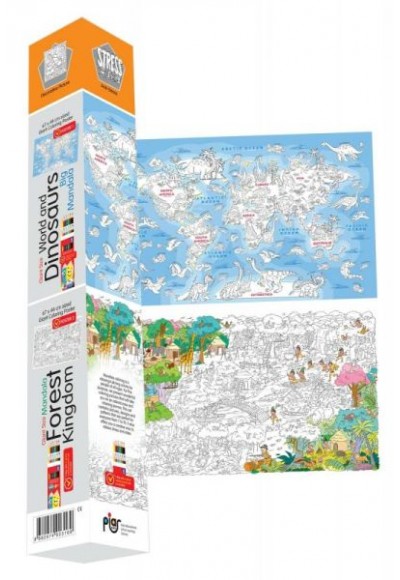 Big Mandala - Giant Size World and Dinosaurs - Giant Size Forest Kingdom
