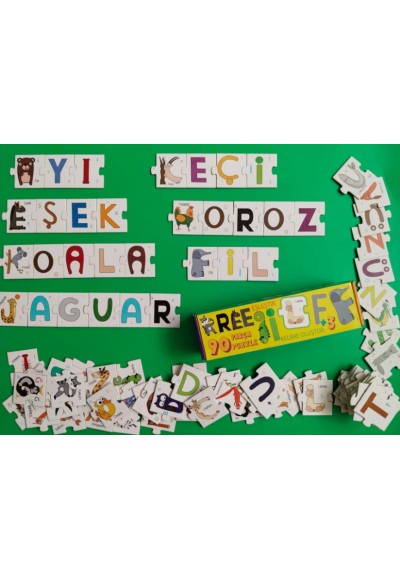Harf Hayvanlar Puzzle - Küçük Kutu