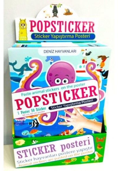 Popsticker-Sticker Yapıştırma Posteri-Stand