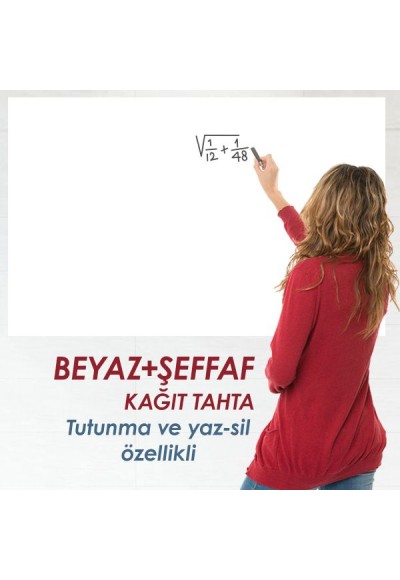 Beyaz Şeffaf Yazı Tahtası (Blister)