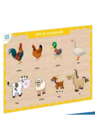 Ahşap Çiftlik Hayvanları Eğitici Set