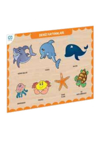 Ahşap Deniz Hayvanları Eğitici Set