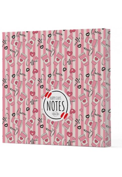 Kahve 8 - Çizgisiz Yan Boyamalı Defter