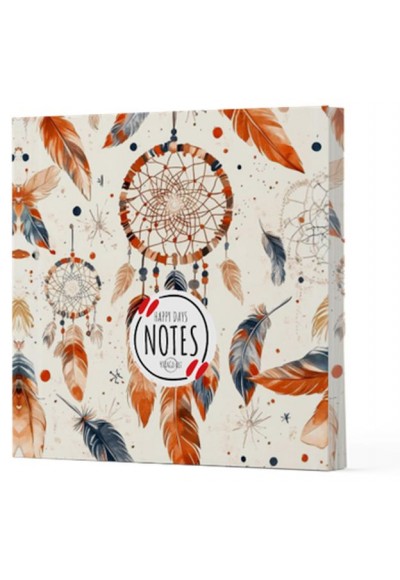 Tüy 5 - Çizgisiz Yan Boyamalı Defter