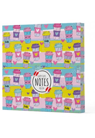 Kahve 10 - Çizgisiz Yan Boyamalı Defter