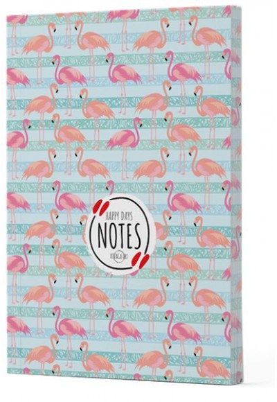 Flamingo 1 - Yan Baskılı Çizgili Defter