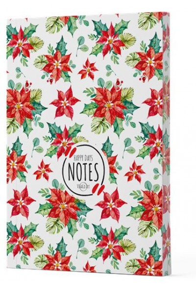 Yılbaşı 6 - Yan Boyamalı Çizgili Defter